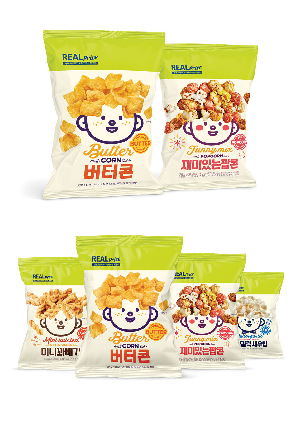 Realprice Hair-Raising Snacks 食物包装设计 Realprice Hair-Raising Snacks 食物包装设计